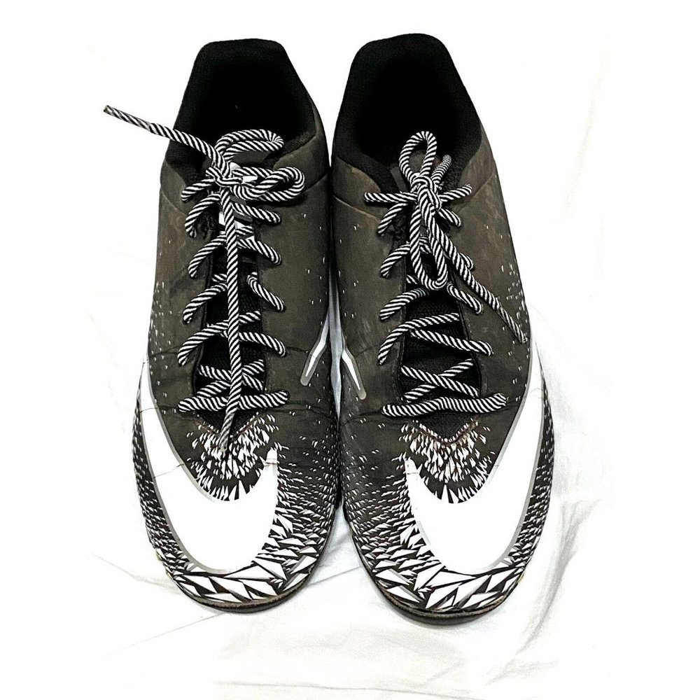 Nike VPR 833391 - 01 Mens Football Cleat Black White Size US 9.5 Gently Used
